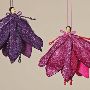 Blumenelfe violett und pink zum Hängen (ca 15 cm)