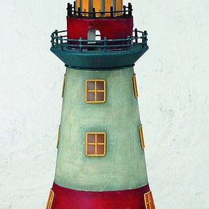 Leuchtturm, Metall (Teelichthalter), 29 cm